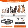 Dog Bark Collar Anti Barking Electric Training Collar Rechargeable Smart Anti-Bark Collar with Beep Vibration Shock Function 5 Intensity Levels - Blac
