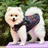 Camouflage Red Pattern Reflective Chest Harness With Traction Buckle Zipper Pet Cotton Clothes - Red - XL