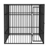 Heavy-Duty Outdoor Dog Kennel 6'x6'x6' - Black