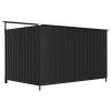 Outdoor Dog Kennel 76"x52.4"x45.7" - Grey