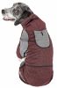 Pet Life Active 'Fur-Breeze' Heathered Performance 4-Way Stretch Two-Toned Full Bodied Hoodie - Burgundy - Medium
