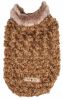 Pet Life Luxe 'Furpaw' Shaggy Elegant Designer Dog Coat Jacket - Medium
