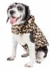 Pet Life Luxe 'Poocheetah' Ravishing Designer Spotted Cheetah Patterned Mink Fur Dog Coat Jacket - Medium
