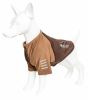 Pet Life Active 'Hybreed' 4-Way Stretch Two-Toned Performance Dog T-Shirt - Brown - Medium