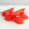 Dog Adjustable Straps & Waterproof Outdoor Booties For Snow & Rain - Fluorescent Yellow - S