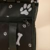 Pet Car Booster Seat Travel Carrier Cage; Breathable Folding Soft Washable Travel Bags For Small Pet - Black-Bones Pattern