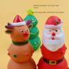 Christmas dog toys Christmas tree Christmas moose Bite resistant teething pet vocal toys - 3pcs