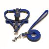 Pet Dog Chest Back Leash Set Adjustable Dogs Chest Back Traction Rope Puppy Pet Nylon Durable Outdoor Walking Rope Chain Belt - Red - M