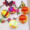 1pc Dog Bouncy Ball Radom Color Bouncing Massage Hedgehog Ball With LED Flashing Volleyball Sounded Luminous Dog Bite Chew Toy - as the picture - 6.5c