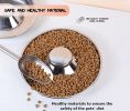 Stainless Steel Non-Slip Rubber Bottom Puppy Dog Bowl Easy to Clean Multi-Dog Feeding Bowl (3.6-4.7 Cup) - 2 Pack Medium (3.6 Cup)