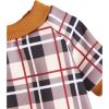 Warm Fleece Dog Clothing Classic Plaid Patchwork Dog and Cat Hoodies - BeigecheckM