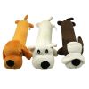 Pet dog gnaws and makes sounds toy dog plush toy; clean teeth toy dog toy cat toy - yellow dog