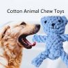 Natural Jute Dog Chewing Rope For Dental Tough With Cute Animals Fruit Eco-Friendly Knot - Dinosaur