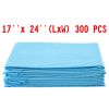 300 Pcs 17" x 24" Pet Wee Pee Piddle Pad
 - Blue