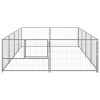 Dog Kennel Silver 86.1 ftÂ¬â‰¤ Steel - Silver