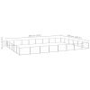 Dog Kennel Silver 516.7 ftÂ¬â‰¤ Steel - Silver