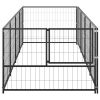 Dog Kennel Black 43.1 ftÂ¬â‰¤ Steel - Black