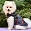 Camouflage Red Pattern Reflective Chest Harness With Traction Buckle Zipper Pet Cotton Clothes - Red - XL