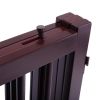 24 inch Pet Fence Suitable For Indoor Use Log Environmental Protection Material - Brown - brown