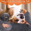 Dog Bed Soft Plush Cushion Cozy Warm Pet Crate Mat Dog Carpet Mattress with Long Plush for S M Dogs - L