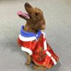 Chinese New Year Fleece Cat Clothes Coat; Pet Jacket Costumes; Tang Suits For Small Medium Dogs - Red - XXL