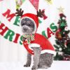 2021 New Pet Clothes Fall/winter Flannel Warm Festive Dress Elk Christmas Dress - as the picture - S-3