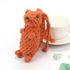 Natural Jute Dog Chewing Rope For Dental Tough With Cute Animals Fruit Eco-Friendly Knot - Bear