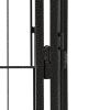 12-Panel Dog Playpen Black 39.4"x19.7" Powder-coated Steel - Black