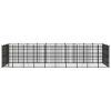 Outdoor Dog Kennel Steel 396.8 ftÂ¬â‰¤ - Black