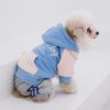 Touchdog 'Heritage' Soft-Cotton Fashion Dog Hoodie - Blue - Small