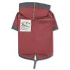 Touchdog 'Cloudburst' Waterproof Reversible Dog Raincoat - Grey - X-Large