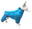 Pet Life 'Aura-Vent' Lightweight 4-Season Stretch and Quick-Dry Full Body Dog Jacket - Blue - Medium