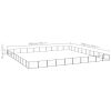 Dog Kennel Black 1076.4 ftÂ¬â‰¤ Steel - Black