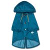 Touchdog Split-Vent Designer Waterproof Dog Raincoat - Blue - X-Large