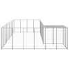 Dog Kennel Silver 143.3 ftÂ¬â‰¤ Steel - Silver