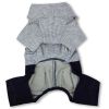 Touchdog Vogue Neck-Wrap Sweater and Denim Pant Outfit - Grey - Large