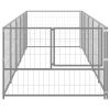 Dog Kennel Silver 53.8 ftÂ¬â‰¤ Steel - Silver