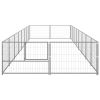 Dog Kennel Silver 172.2 ftÂ¬â‰¤ Steel - Silver