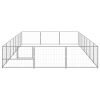 Dog Kennel Silver 266.0 ftÂ¬â‰¤ Steel - Silver