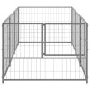 Dog Kennel Silver 32.3 ftÂ¬â‰¤ Steel - Silver