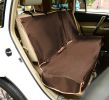 Pet Life Open Road Mess-Free Back Seat Safety Car Seat Cover Protector For Dog, Cats, And Children - Dark Brown