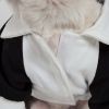 Varsity-Buckled Collared Pet Coat - Small