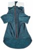 Pet Life Active 'Chewitt Wagassy' 4-Way Stretch Performance Long Sleeve Dog T-Shirt - Teal - Medium