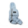 Pet dog clothing waterproof breathable reflective clothing small dog raincoat; Light reflecting strip - Blue - S