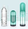 Pet Water Drinking Fountain Lock Water Pet Accompanying Cup Outdoor Leakproof Travel Bottle Drinking Fountain - green