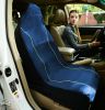 Pet Life Open Road Mess-Free Single Seated Safety Car Seat Cover Protector For Dog, Cats, And Children - Blue