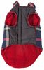 Pet Life 'Allegiance' Classical Plaided Insulated Dog Coat Jacket - Blue - Medium