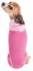Pet Life Active 'Pull-Rover' Premium 4-Way Stretch Two-Toned Performance Sleeveless Dog T-Shirt Tank Top Hoodie - Pink - Small