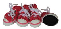 Extreme-Skater Canvas Casual Grip Pet Sneaker Shoes - Set Of 4 - Small