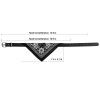 Adjustable Bandana Leather Pet Collar Triangle Scarf - Black - M